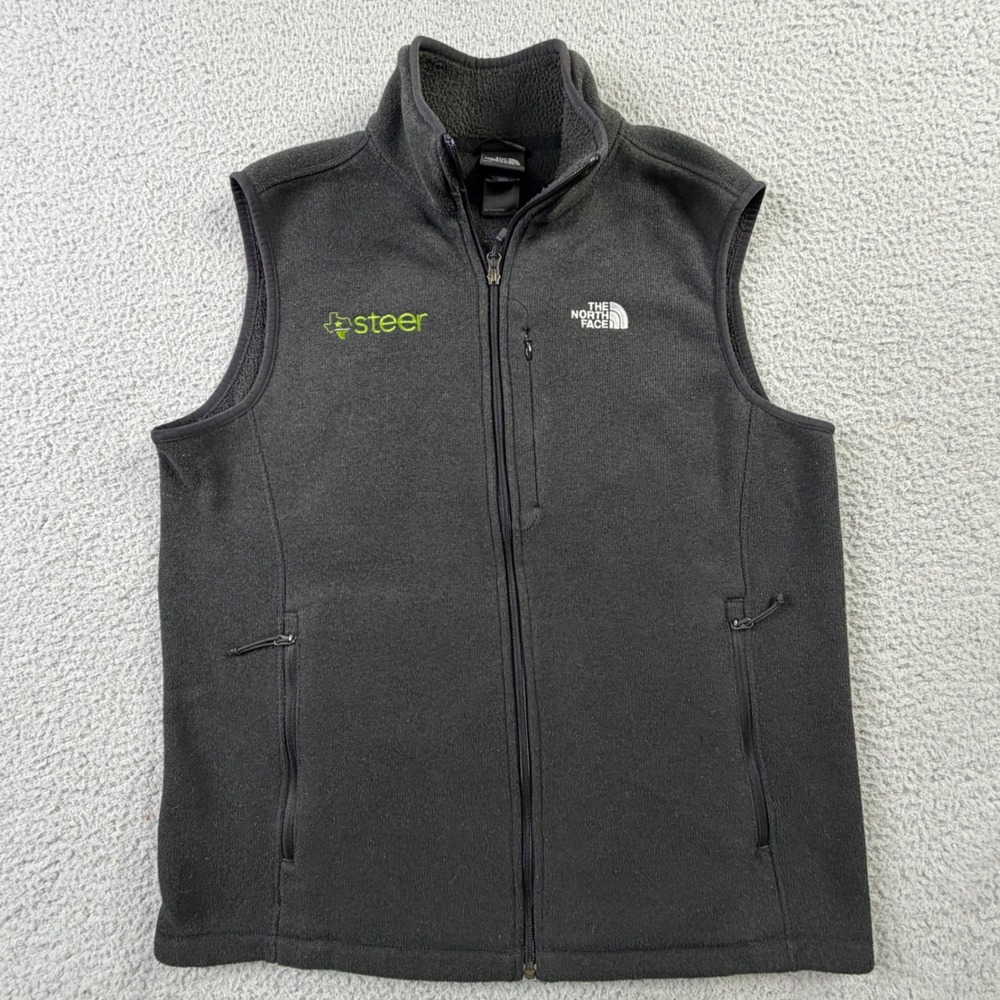 The North Face Better Sweater Fleece Vest Embroidered Texas Steer Logo Mens L